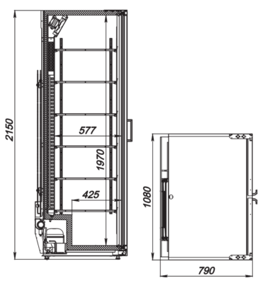 Шкаф холодильный ARKTO Max-1186-Eco (+1..+10, без канапе) на сайте Белторгхолод