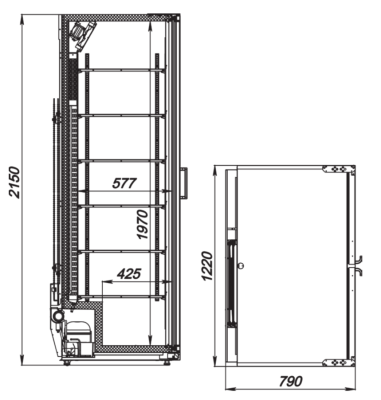 Шкаф холодильный ARKTO Max-1352-Eco-U (-6..+6, без канапе) на сайте Белторгхолод