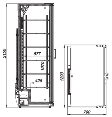 Шкаф холодильный ARKTO Max-1436-Eco-U (-6..+6, без канапе) на сайте Белторгхолод