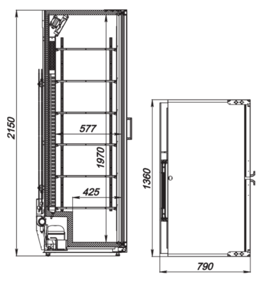 Шкаф холодильный ARKTO Max-1519-Eco-U (-6..+6, без канапе) на сайте Белторгхолод