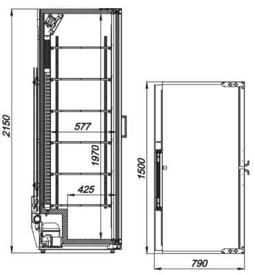 Шкаф холодильный ARKTO Max-1685-Eco-L (+1..+10, с канапе) на сайте Белторгхолод