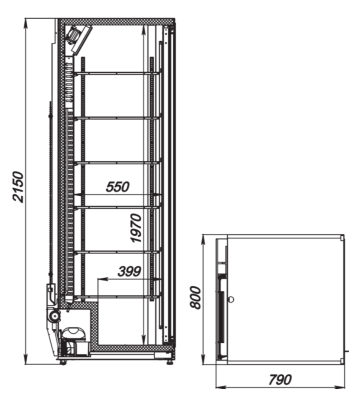 Шкаф холодильный ARKTO Plus-925-Eco-U (-6..+6, двери купе) на сайте Белторгхолод