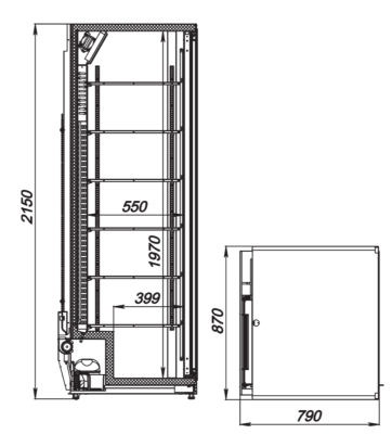 Шкаф холодильный ARKTO Plus-1015-Eco (+1..+10, двери купе) на сайте Белторгхолод