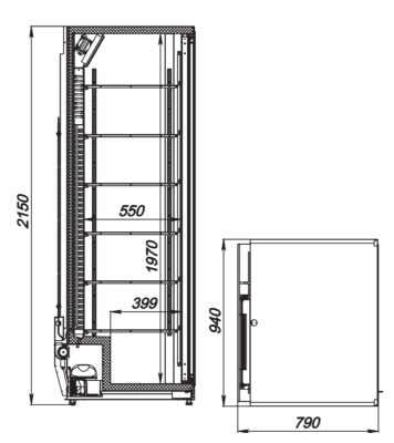 Шкаф холодильный ARKTO Plus-1105-Eco-U (-6..+6, двери купе) на сайте Белторгхолод