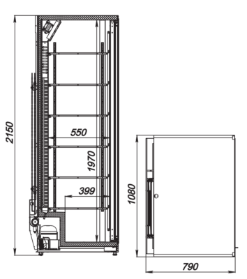 Шкаф холодильный ARKTO Plus-1285-Eco-U (-6..+6, двери купе) на сайте Белторгхолод
