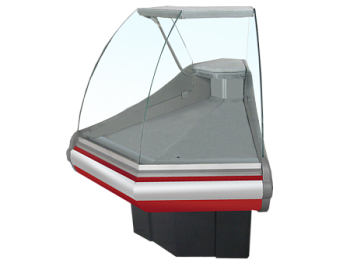  Витрина нейтральная Интэко-мастер ВИЛИЯ угловая УВ 45 ВС (с боковинами) на сайте Белторгхолод