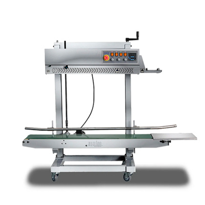 Роликовый (конвейерный) запайщик для тяжелых мешков Hualian FRCM-1120L (нержавейка, с датером) на сайте Белторгхолод