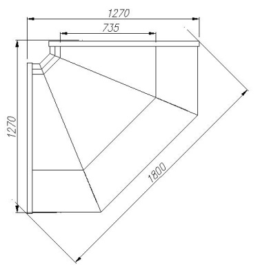Витрина холодильная Carboma BAVARIA ВХСу-2 Carboma G110 внутренний 90 динамика (G110 VM-6) на сайте Белторгхолод