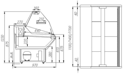 Витрина холодильная Полюс PALM G95 SM 1,5-1 (ВХС-1,5 Полюс) на сайте Белторгхолод