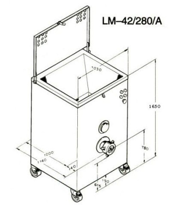 Автоматическая мясорубка KT LM-42/280А