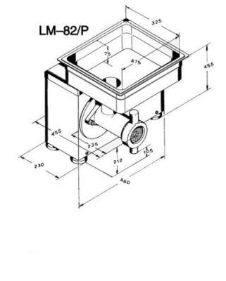 Мясорубка KT LM-82/P