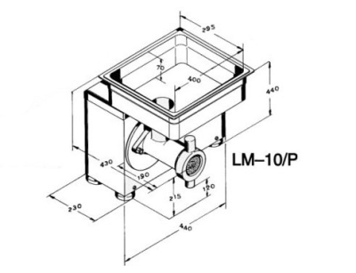 Мясорубка KT LM-10/P