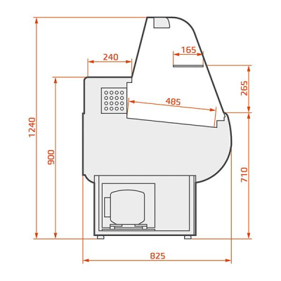 Витрина холодильная ES SYSTEM K LCG Gemini SL 1,2 на сайте Белторгхолод