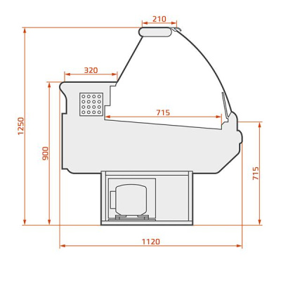 Витрина холодильная ES SYSTEM K LCD Dorado D 2,0 на сайте Белторгхолод