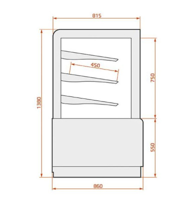 Витрина холодильная ES SYSTEM K Lenari Limicola 1,4 на сайте Белторгхолод