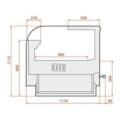 Витрина холодильная ES SYSTEM K LCK Kolumba 1,25 на сайте Белторгхолод