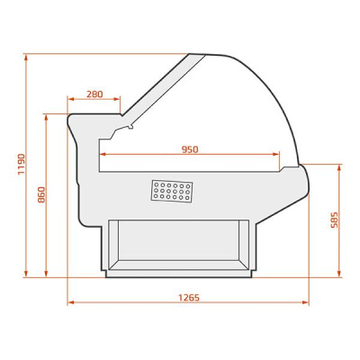 Витрина холодильная ES SYSTEM K LCP Pegas Rem 3,75 на сайте Белторгхолод