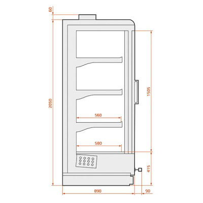 Шкаф холодильный ES SYSTEM K SCI Indus 04 4D на сайте Белторгхолод
