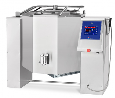 Котёл пищеварочный Abat КПЭМ-250-ОМП со сливным краном на сайте Белторгхолод