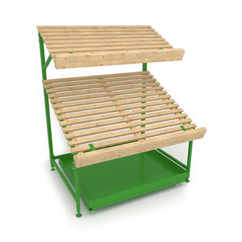  Овощной развал с выкатным поддоном Stahler Garden H=1450 L=1200 G=890 (T-WL 10112089) на сайте Белторгхолод