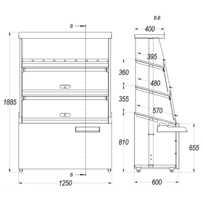 Стеллаж хлебный Stahler Bakery 1250 (N-DB 06601218) на сайте Белторгхолод