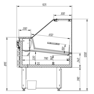 Витрина холодильная Cryspi OCTAVA Q SN 1200 на сайте Белторгхолод