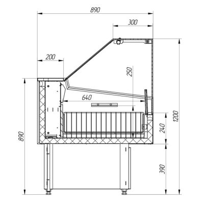 Витрина холодильная Cryspi OCTAVA Q M 1500 на сайте Белторгхолод