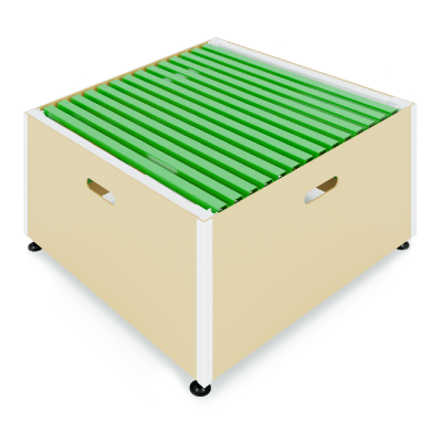 Подиум овощной металлический  Stahler Garden H=600 L=1200 G=800 (N-AA 04608012) на сайте Белторгхолод