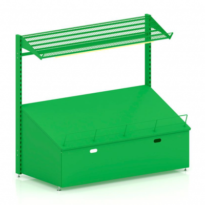 Фруктово-овощной модуль торцевой Stahler Garden H=1600 L=1740 G=800 (N-AA 12161780) на сайте Белторгхолод