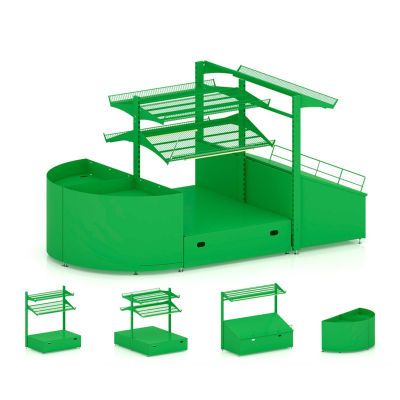 Фруктово-овощной остров Stahler Garden H=1600 L=2950 G=1700 (сборный) на сайте Белторгхолод