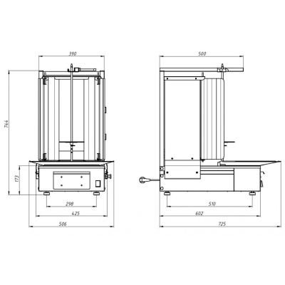 Аппарат для шаурмы электрический Гриль Мастер Ф2ШмС (арт. 21208) на сайте Белторгхолод