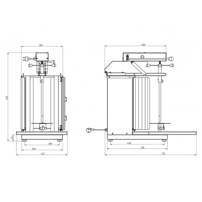 Аппарат для шаурмы электрический Гриль Мастер Ф2ШмС/1 (арт. 21211) на сайте Белторгхолод