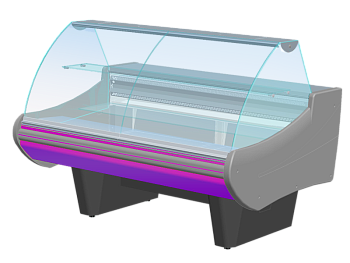  Витрина холодильная Интэко-мастер НЕМИГА STANDART 120 ВВ(К) (основание на опорах) на сайте Белторгхолод