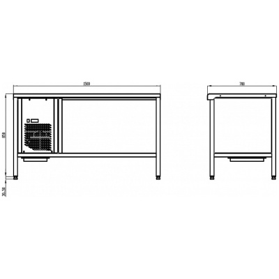 Холодильный стол с охлаждаемой столешницей POLAIR TT1,5GN-G на сайте Белторгхолод