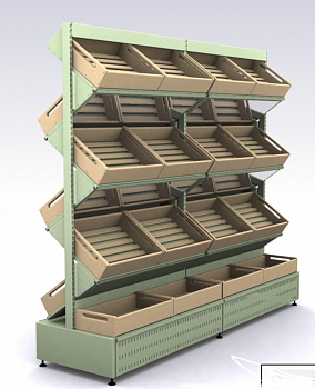  Торговый стеллаж «Змейка». на сайте Белторгхолод