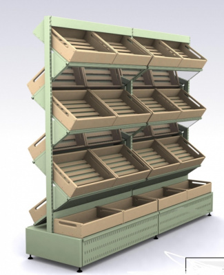 Торговый стеллаж «Змейка». на сайте Белторгхолод