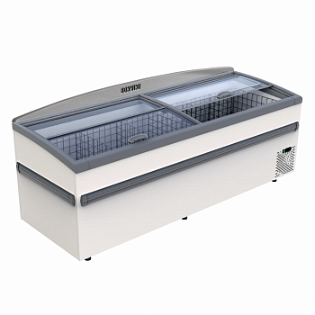  Ларь-бонета Bonvini BFG 1850T PH торцевая с гнутым стеклом Push Up на сайте Белторгхолод