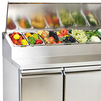  Витрина холодильная POLAIR А30 SM VT2-G с крышкой GN1/4 на сайте Белторгхолод