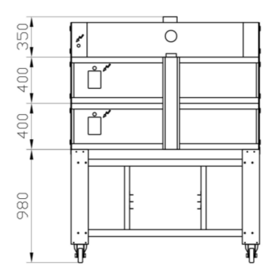 Печь для пиццы Italforni BULL BL L Y070