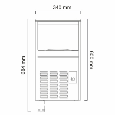 Льдогенератор Icematic C 28 W (Cherry)