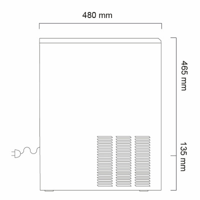 Льдогенератор Icematic C 28 W (Cherry)
