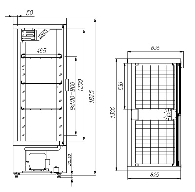 Шкаф холодильный Полюс ШХ-0,8К (купе) на сайте Белторгхолод