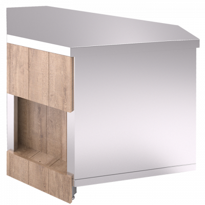 Прилавок нейтральный угловой внутренний 90 градусов Refettorio CAPITAL RU20A90/RU20AS90 на сайте Белторгхолод