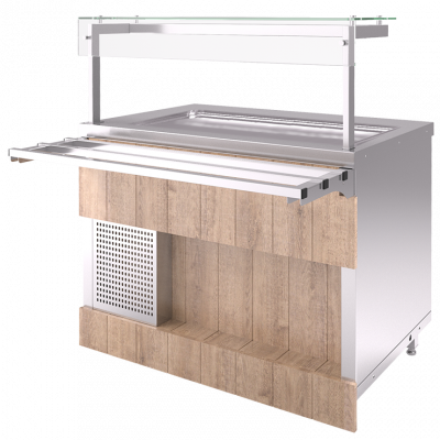 Прилавок холодильный Refettorio CAPITAL RC12A/RC12AS, h=100 мм (на 3 GN 1/1) на сайте Белторгхолод