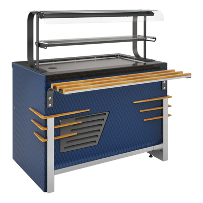 Прилавок холодильный Refettorio CASE RC13A/RC13AS, h=20 мм на сайте Белторгхолод