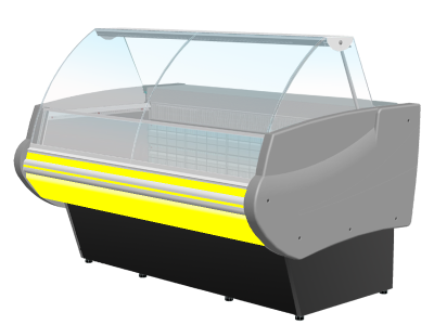 Витрина холодильная Интэко-мастер НЕМИГА STANDART 180 ВН (закрытое основание) на сайте Белторгхолод