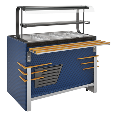 Прилавок холодильный Refettorio CASE RC12A/RC12AS, h=100 мм (на 3 GN 1/1) на сайте Белторгхолод