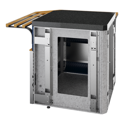 Прилавок нейтральный угловой внешний 90 градусов Refettorio CASE RU10A90/RU10AS90 на сайте Белторгхолод