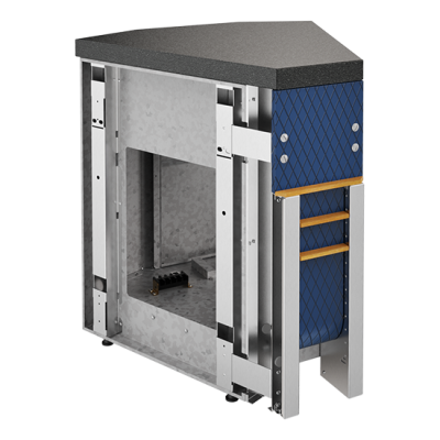 Прилавок нейтральный угловой внутренний 45 градусов Refettorio CASE RU20A45/RU20AS45 на сайте Белторгхолод