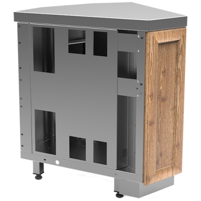 Прилавок нейтральный угловой внутренний 45 градусов Refettorio CLASSIC RU20A45 на сайте Белторгхолод